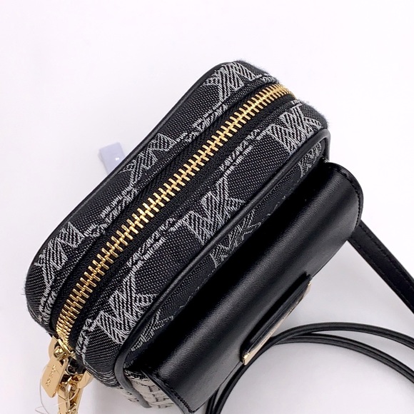 MICHAEL KORS SLOAN EDITOR SMALL NS TOP ZIP FLAP PACKET XBODY BLACK MULTI - Picture 9 of 15